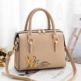 Pillow Bag Female Autumn New Fashion Embroidered Handbag Korean Style Simple One-Shoulder Messenger Bag