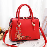 Pillow Bag Female Autumn New Fashion Embroidered Handbag Korean Style Simple One-Shoulder Messenger Bag