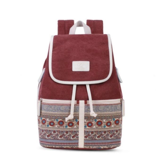 College Style Canvas Backpack Multifunctional Backpack Trendy Student Schoolbag