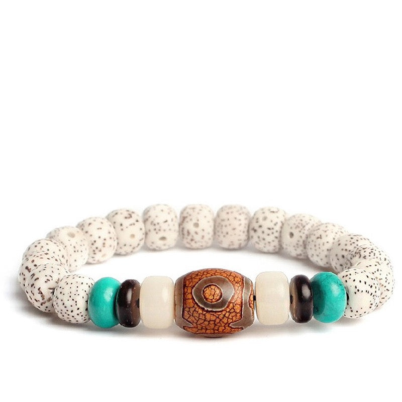 Bodhi -Samenwurzelarmband Einkreisarmband Perlen Perlen