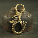 Brass Faucet Keychain Pendant Metal Waist Padlock Keychain