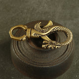 Brass Faucet Keychain Pendant Metal Waist Padlock Keychain