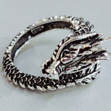 Personalized Retro Domineering Dragon Ring Ring