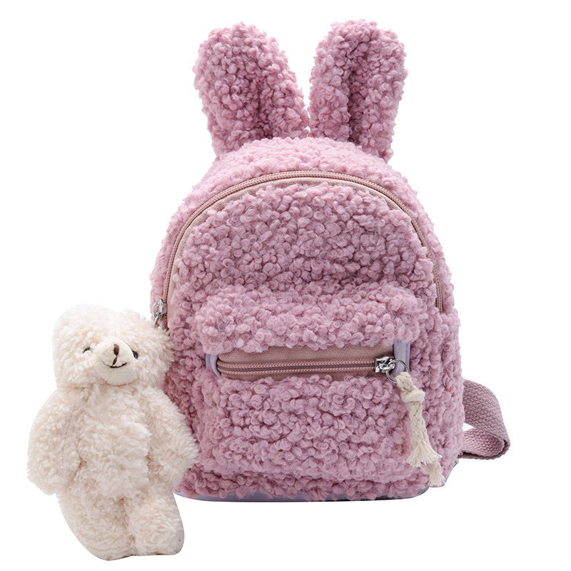 Bunny Ears Backpack, Bear Bag Plush, Super Cute And Cute For Children