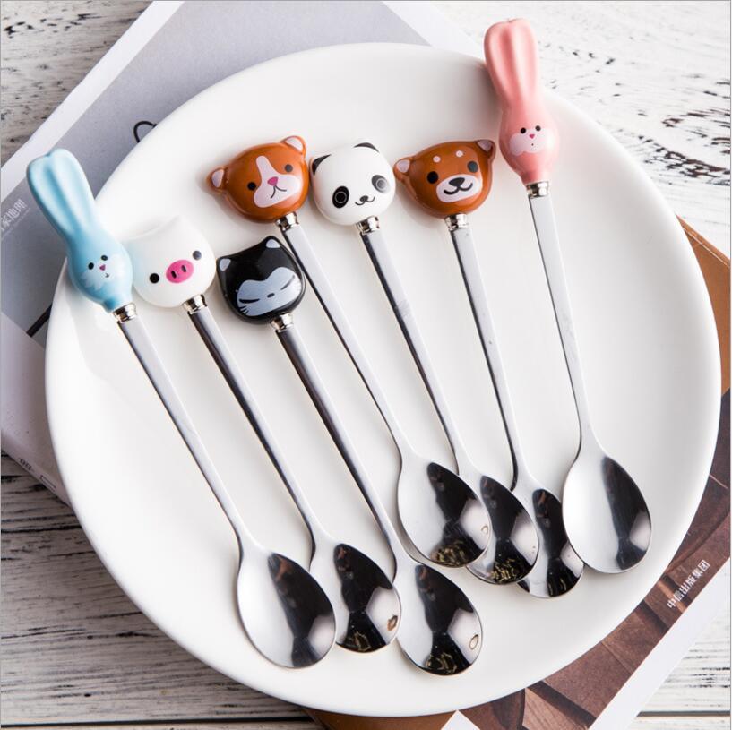 Cartoon Animals Coffee Spoons-