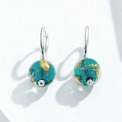 Dream Glass Earrings Sterling Silver S925 Earrings