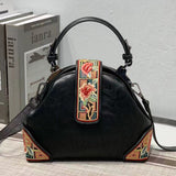 Ethnic Literary Style Shell Bag Embroidery Pattern Handbag-9