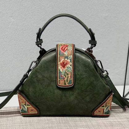 Ethnic Literary Style Shell Bag Embroidery Pattern Handbag-6