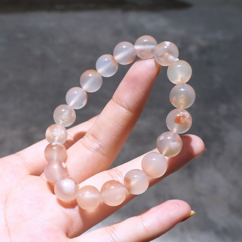 Natural cherry agate bracelet ocean chalcedony Bracelet ice floating agate bracelet factory direct wholesale