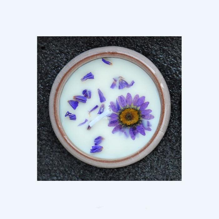 Living Aesthetics Dried Flowers Long Lasting Scented Candle Ceramic Cup-5