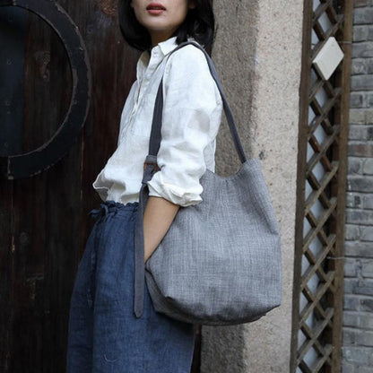 Canvas shoulder bag