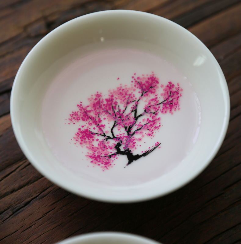 Plum Blossom Double Sense Ceramic Tea Bowl Special Tea Cup-3