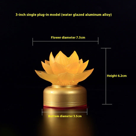 Reine Kupfer Alte Methode Buddha führte Laternen an