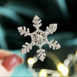 Snowflake Hairpin Rhinestone Hair Clip for Women Elegant Gift-1