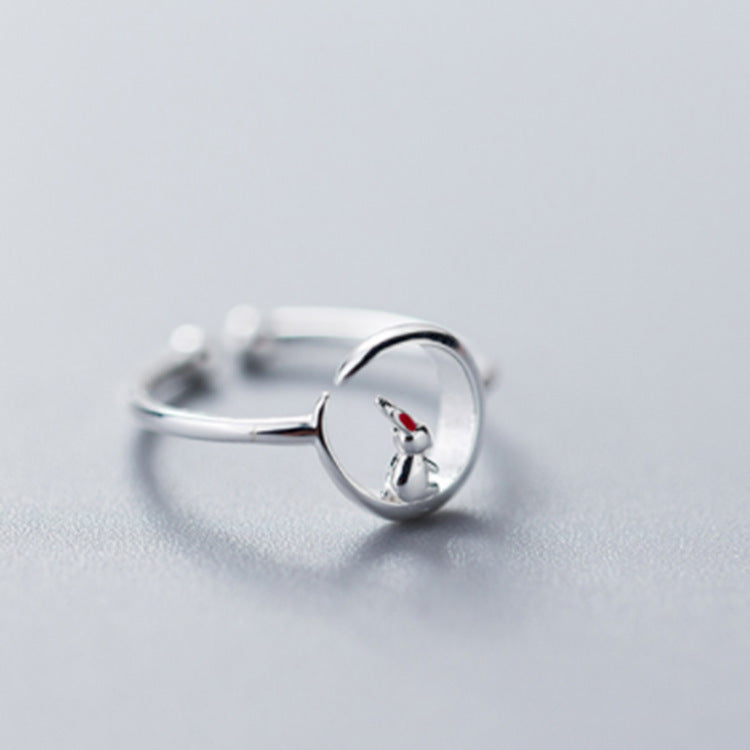 Jade Kaninchenring auf dem Mond