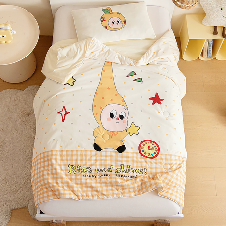 Cooling Cartoon Summer Quilt for Kids Ice Silk Blanket-6