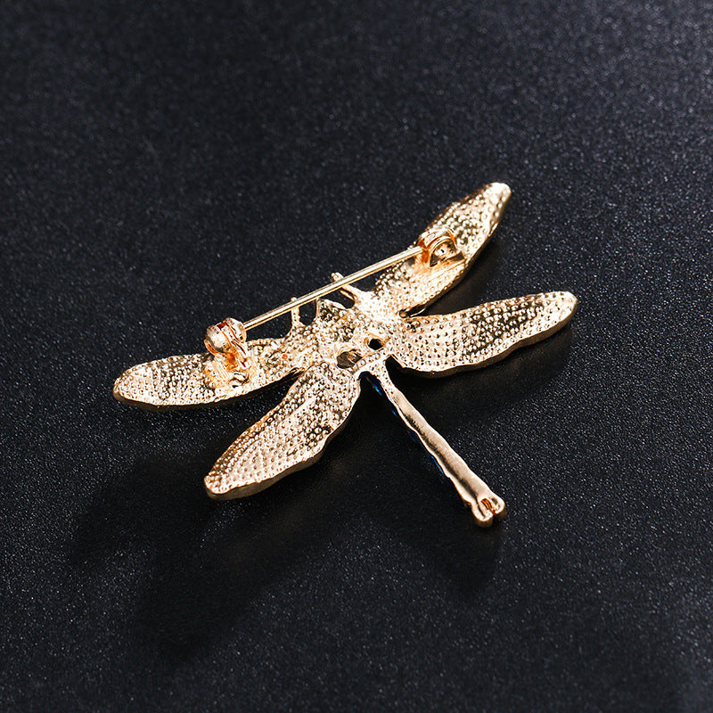 Enamel Dripping Dragonfly Brooch