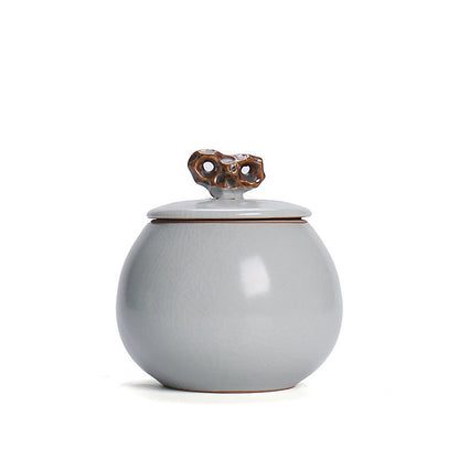 Portable Storage Sealed Ceramic Tea Caddy