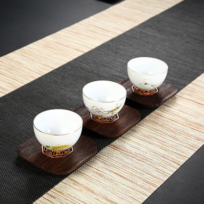 Chinese -Stilfenster Blume Blackwood Coaster