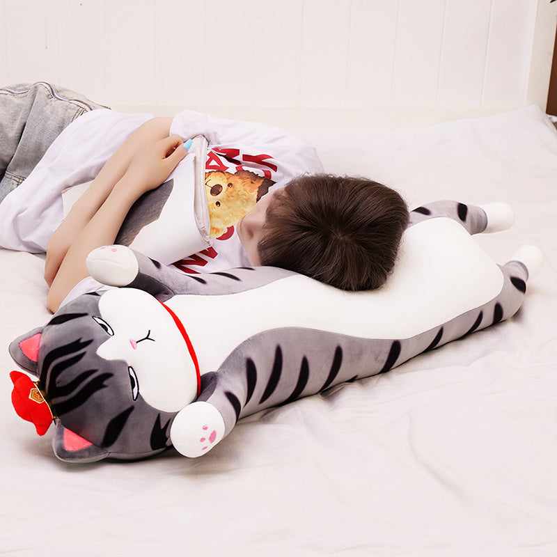 Creative Wuhuang Cat Pillow Cute Long Plush Doll Cat-3