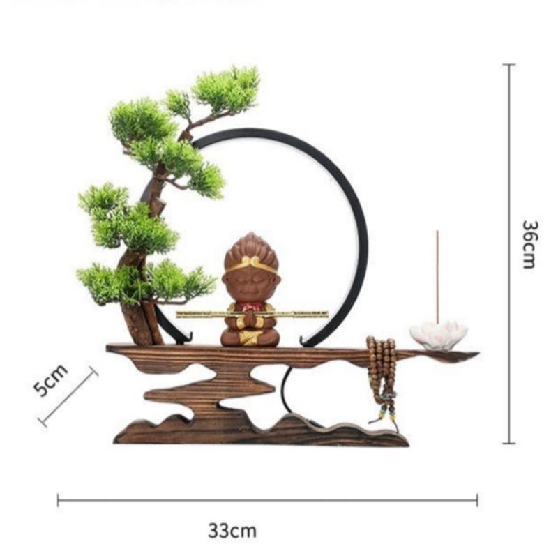 Living Room Zen Wukong Backflow Incense Burner Home Decoration-8