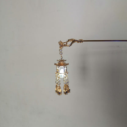 Antique Jewelry Magic Lamp Buddha Hand Tassel Luminous Hairpin