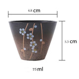 Hand-painted Fresh Small Plum Blossom Purple Clay Tea Cup-6