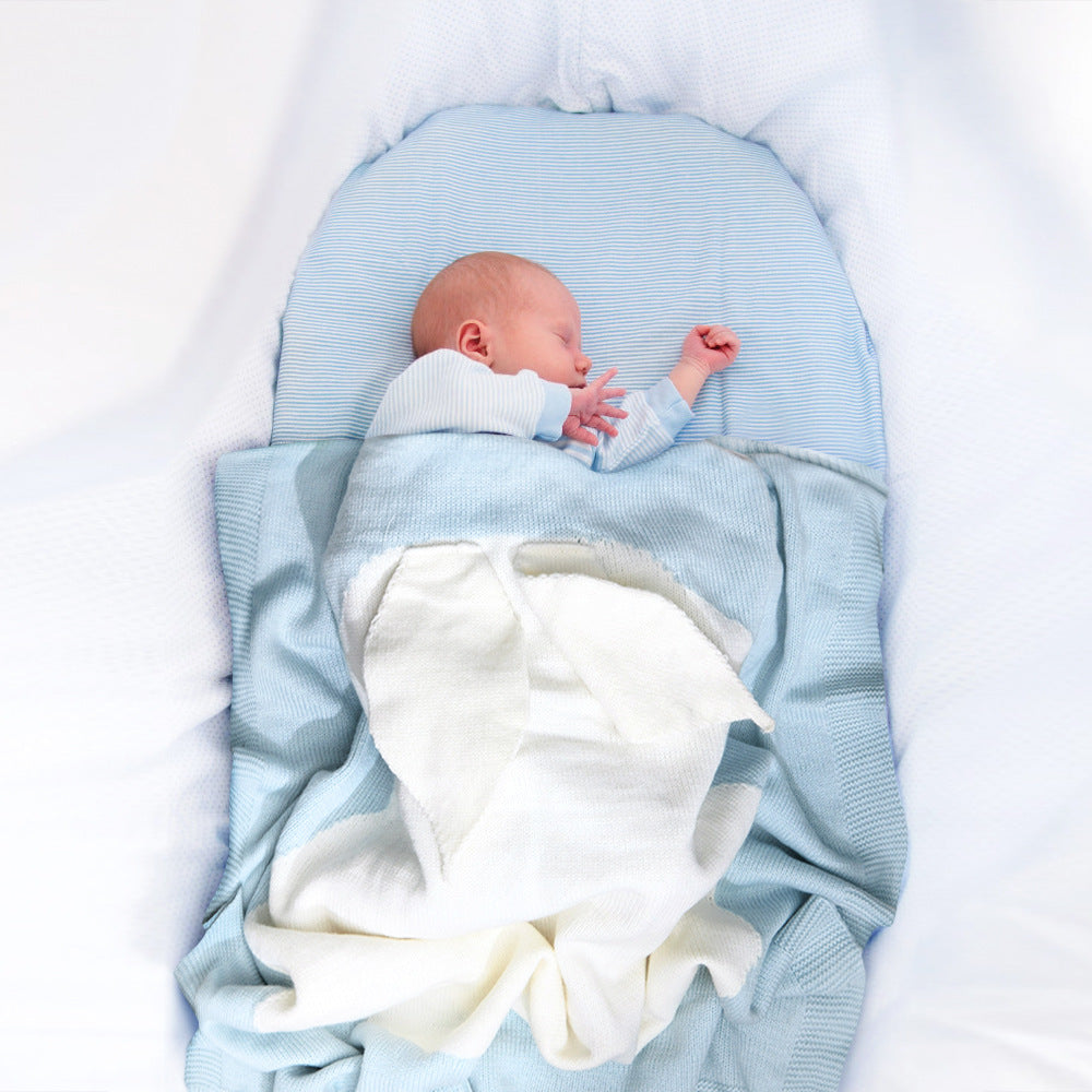 Explosive Bunny Ears Blanket Stereo Bunny Blanket Children's Knitted Cover Blanket
