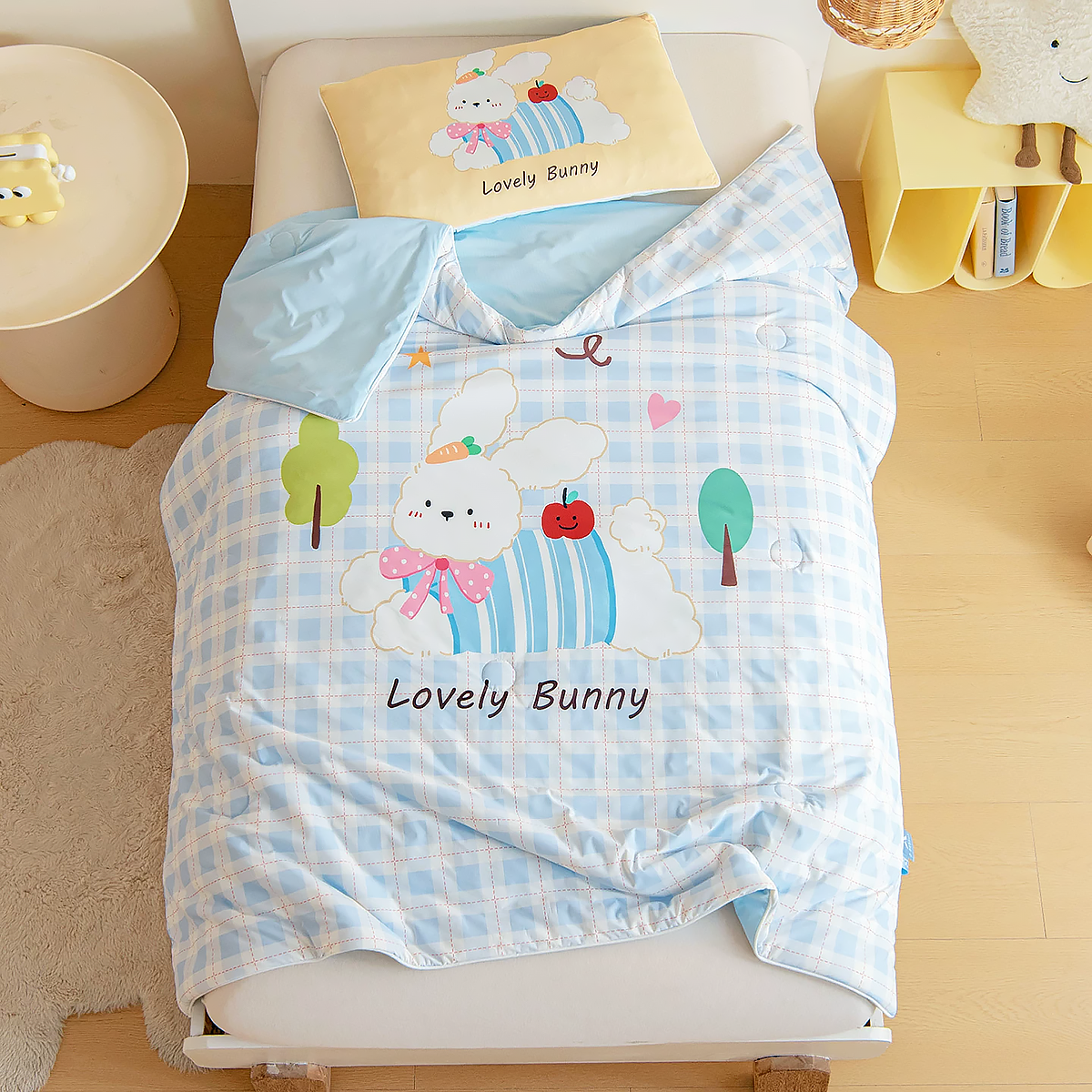 Cooling Cartoon Summer Quilt for Kids Ice Silk Blanket-8