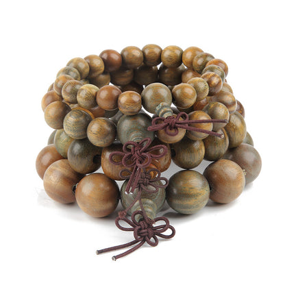 Authentic green sandalwood beads bracelet