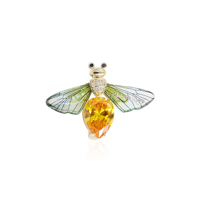 Unisex Anti-light Buckle Small Bee Brooch