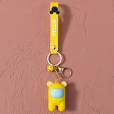 Cartoon soft plastic keychain pendant creative cute soft plastic pendant