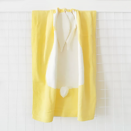 Explosive Bunny Ears Blanket Stereo Bunny Blanket Children's Knitted Cover Blanket