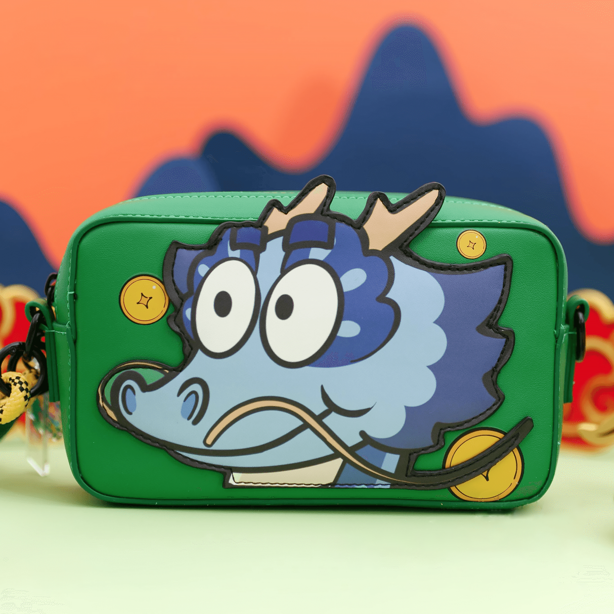 Süßes goldenes Geld Hey Dragon Mode Clutch -Tasche