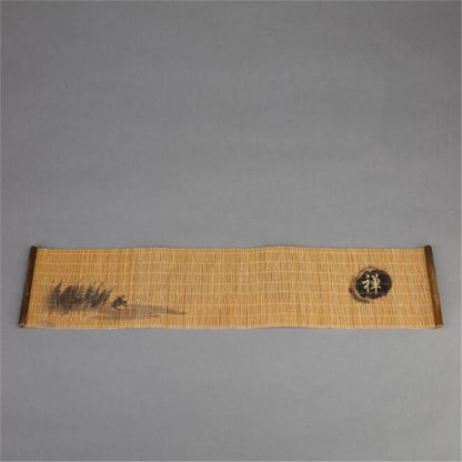 Natural Print Bamboo Tea Mat Insulation Pad