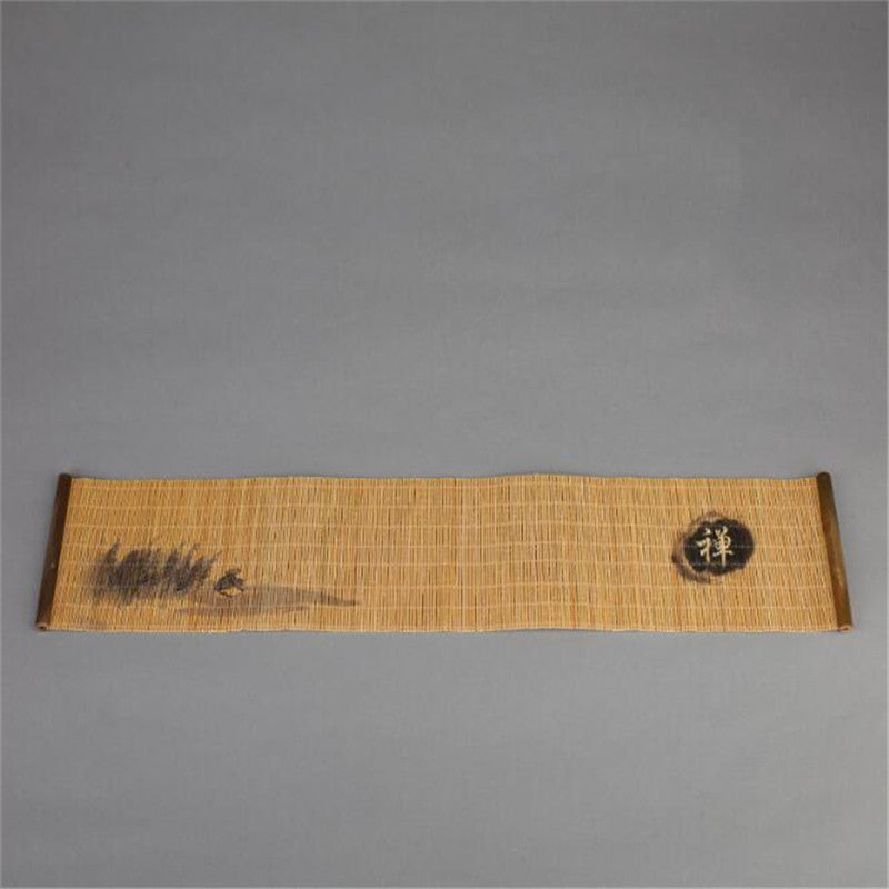 Natural Print Bamboo Tea Mat Insulation Pad