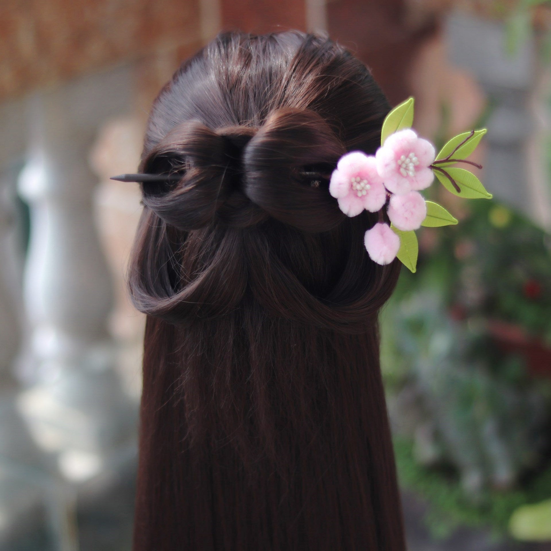 Antiquevelvet Flower Hairpin Peach Blossom Hair Accessories Hanfu Headdress