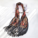 Vintage Ethnic Style Ladies Embroidered Scarf Shawl-5