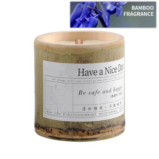 Indoor Bamboo Cup Scented Candle Valentine's Day Ambiance Gift-16