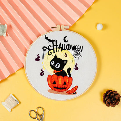 Halloween Decoration Gift Handmade Embroidery Material Kit-7