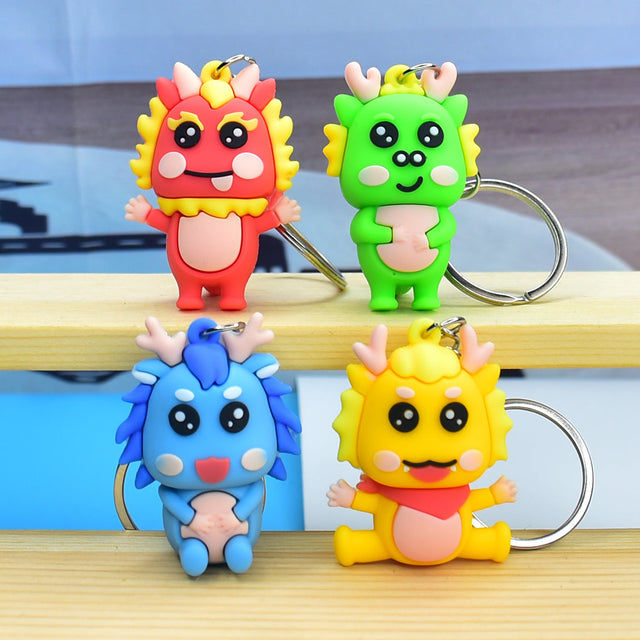 Wacky Style Creative Gift Cute Chinese Dragon Keychain-1