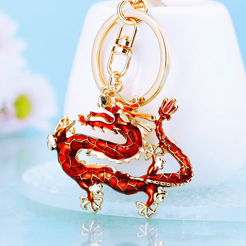 Lucky Chinese Dragon Shape Car Keychain