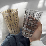 Chinese Style Fashion Famous Calligraphy Household Glass Cup-2