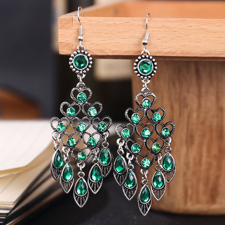 Chinese style multi-layer elegant earrings