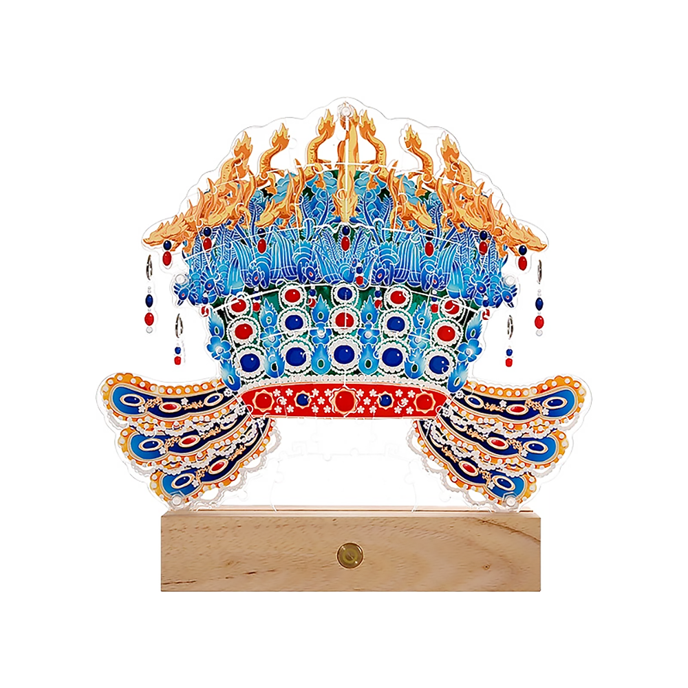 2025 Chinese New Year Gifts Phoenix Crown Night Light Acrylic Ornaments-4