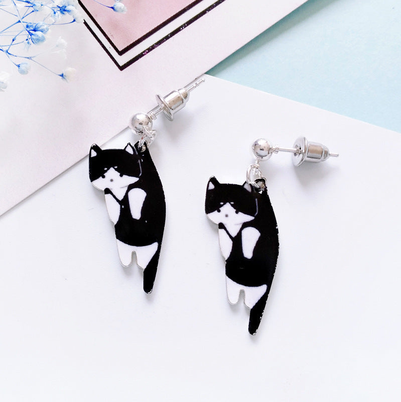 Animal Kitty Student Earrings Fashion Popular Earrings