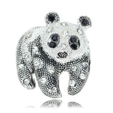Mit Diamanten besetzte Panda-Brosche Ein-Wort-Brosche-Accessoires