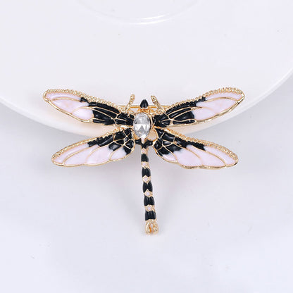 Enamel Dripping Dragonfly Brooch