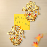 Money Tree Bonsai Fridge Magnet Lucky Decoration Gift-3