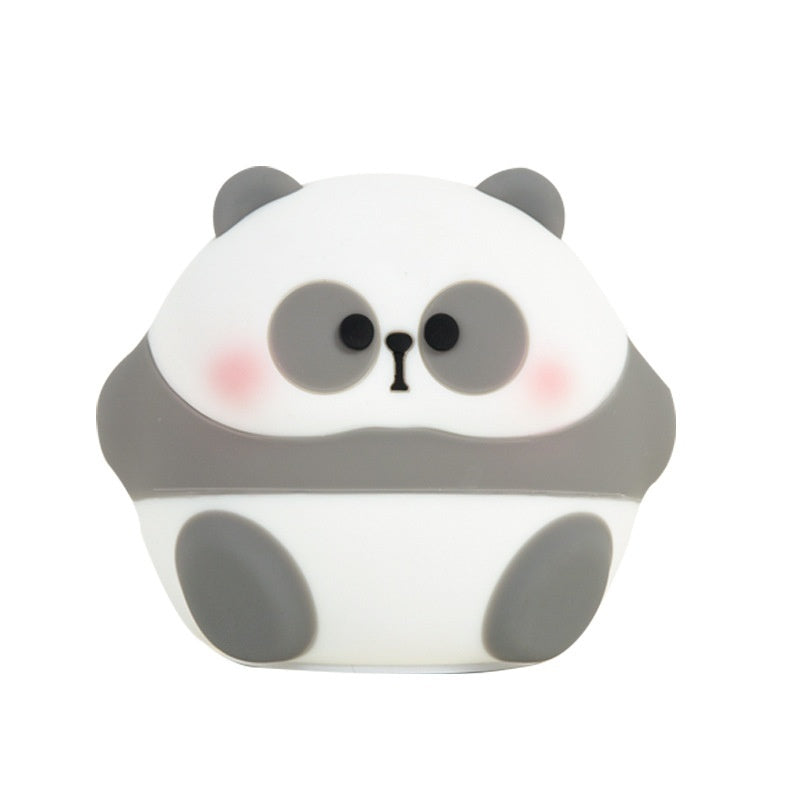 Creative Birthday Gift Big Eyes Cute Panda Silicone Night Light-4